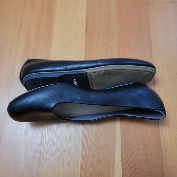 Dr Scholls 10W wexley black flats sustainable comfort minimalist neutral classic - Picture 5 of 11